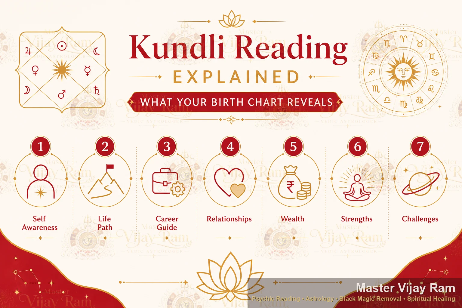 Infographic — Kundli Reading Explained: What Your Birth Chart Reveals