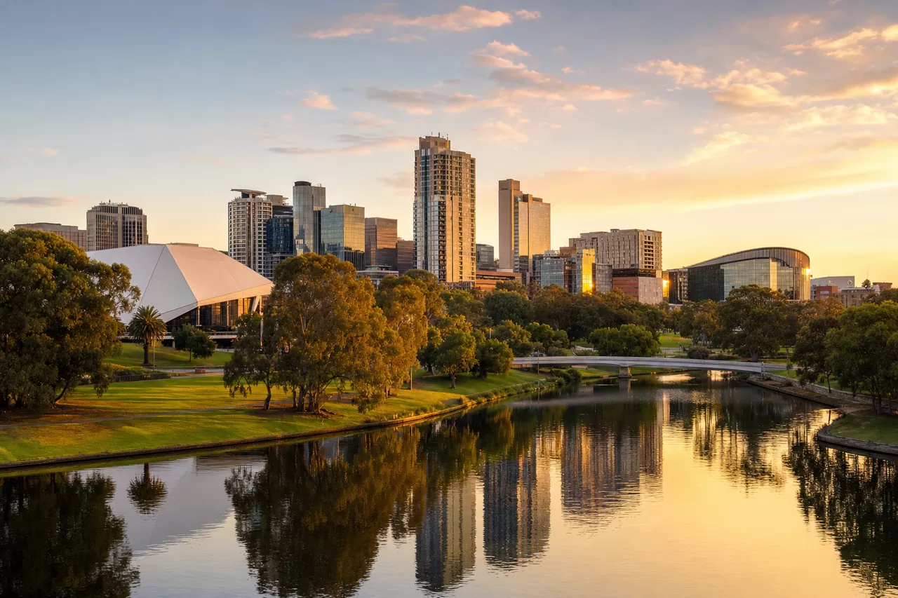 Adelaide at golden hour