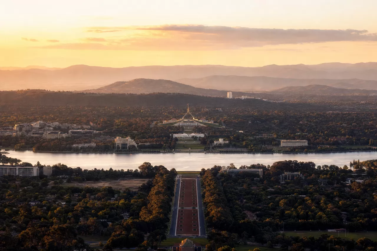 Canberra at golden hour