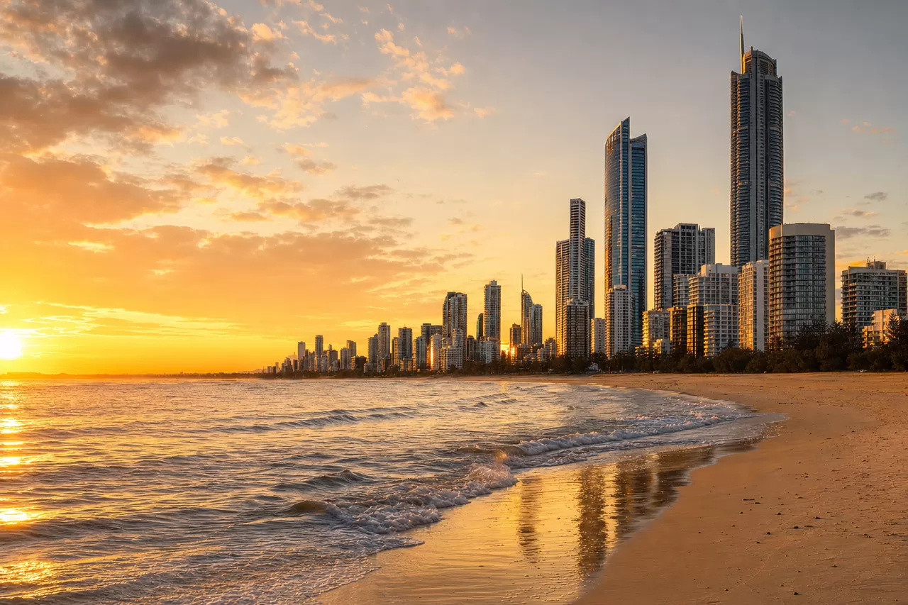 Gold Coast at golden hour