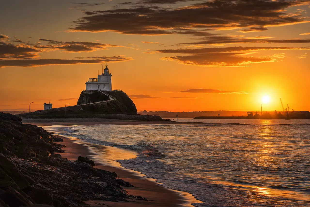 Newcastle at golden hour